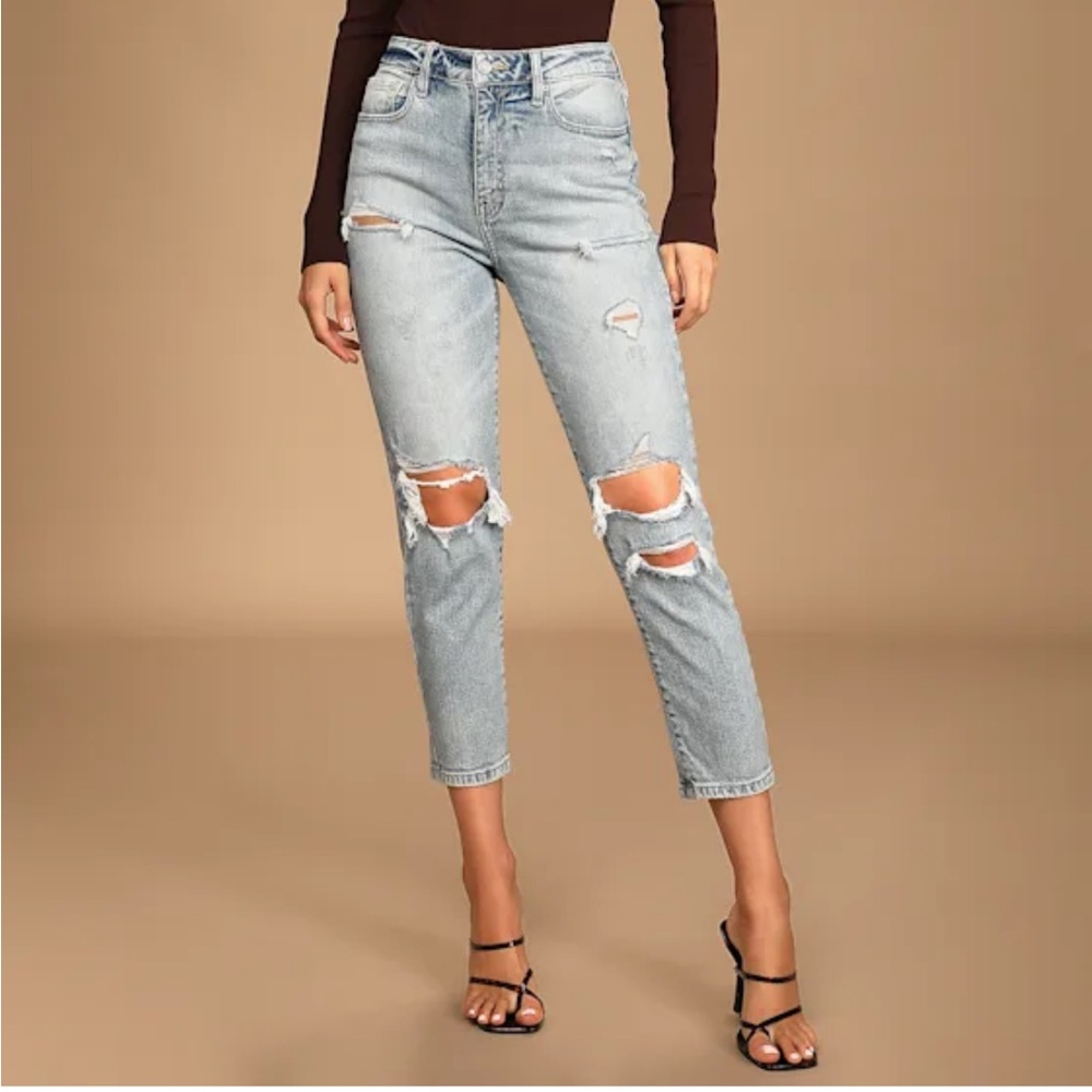 Lulus Eunina Tobi distressed jeans